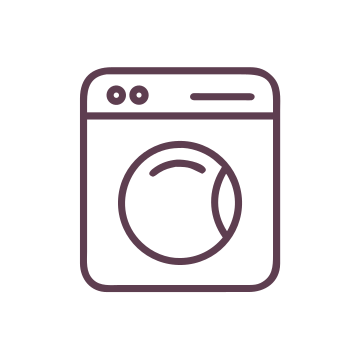 Dressable line icon: machine washable