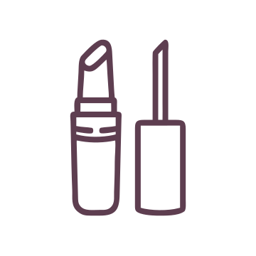 Dressable line icon: makeup beauty
