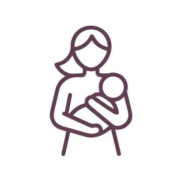 Dressable line icon: nursing maternity