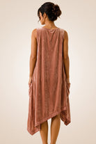The Getting-Ready Dress in Rose Gold — back view