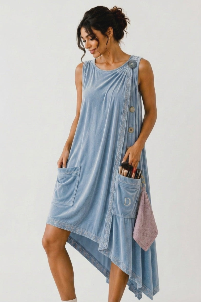 The Getting-Ready Dress in Powder Blue — turn video